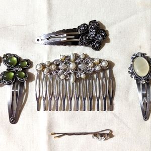 Hair comb and pins